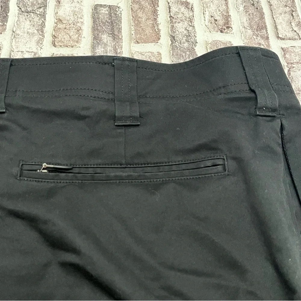 Oak Hill Tech Pant Black Golf Zippered Pockets Straight Business Casual 44x32‎